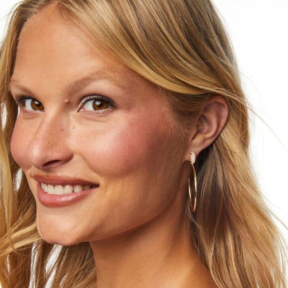 Open Box - Kendra Scott - Emma 14K Gold Over Brass H Gold - Picture 2 of 2